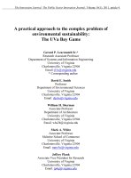 A practical approach to the complex problem of environmental&nbsp;sus