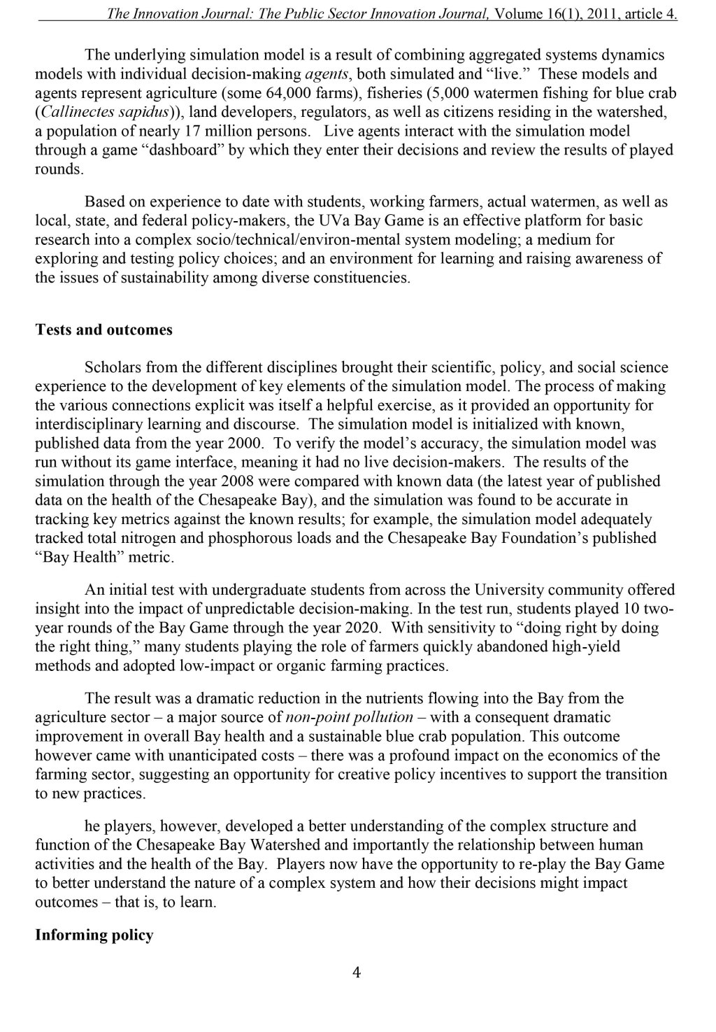 A practical approach to the complex problem of environmental sus