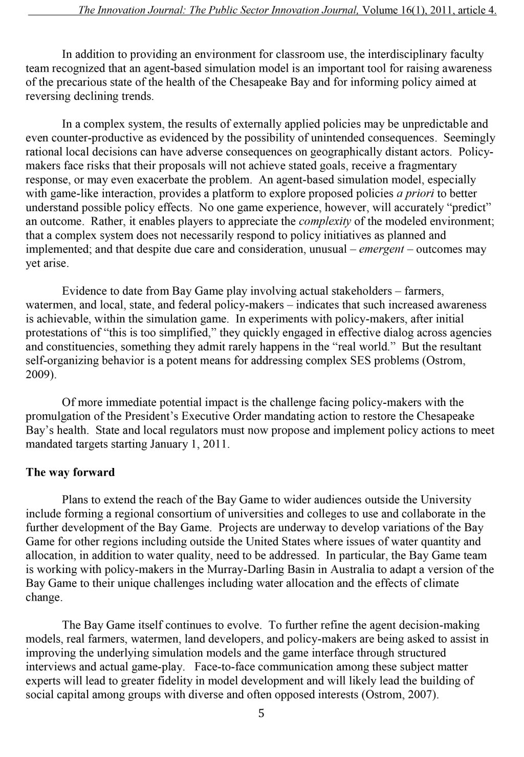 A practical approach to the complex problem of environmental sus